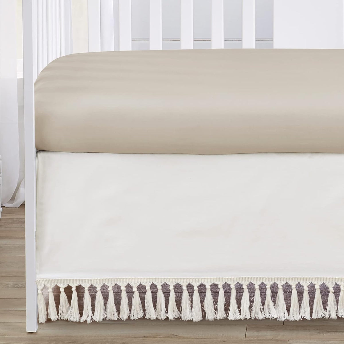Sweet Jojo Designs Boho Desert Sun Taupe Boy Girl Gender Neutral Baby Crib Bedding Set Infant Nursery Room BreathableBaby Breathable Mesh Crib Liner Blanket Fitted Sheet Skirt 6p Beige Ivory Bohemian