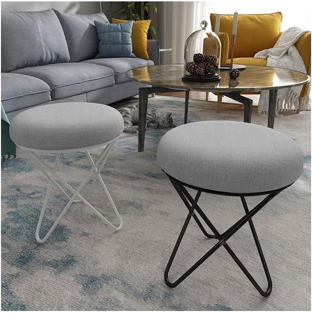 Piano Stool, Vanity Benches Footstools, Makeup Seat, Garden Stools, Dressing Stools, Desk Stools(Black-1)