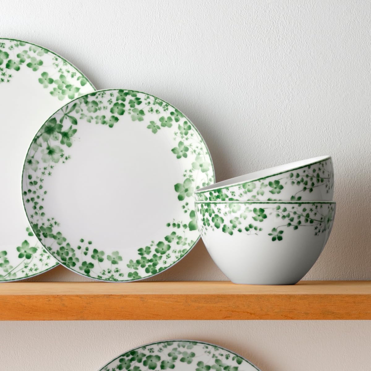 Noritake Bloomington Road Green12-Piece Dinnerware Set, Service for 4