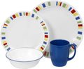 Corelle Livingware 16 piece Dinnerware Set, Service for 4, Memphis