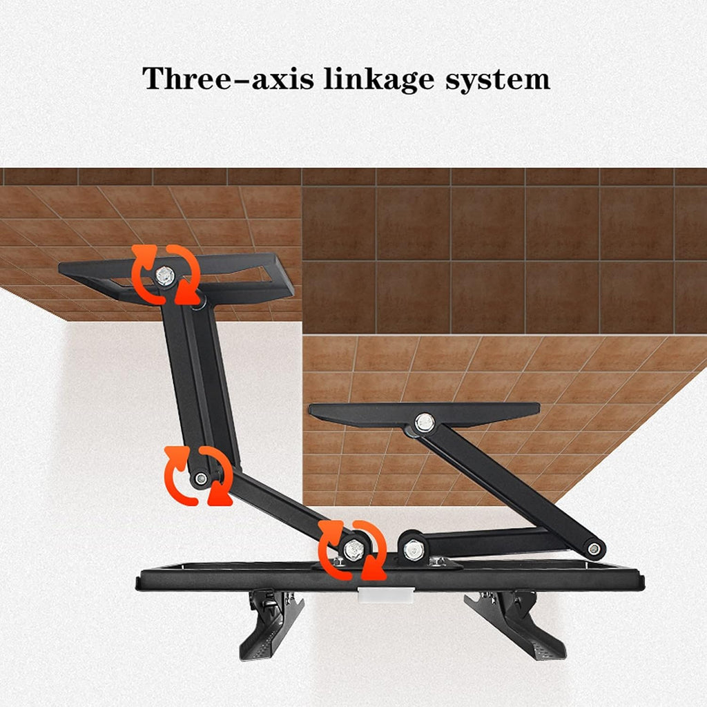 Universal TV Stand TV Stand Base Six-arm Corner TV Bracket Full Motion Wall Mount Extension Swivel Tilt TV Bracket with Dual Base Fits Most 32 to 70 Inch Flat Screen TV Tv Stand Mount (Size : L)