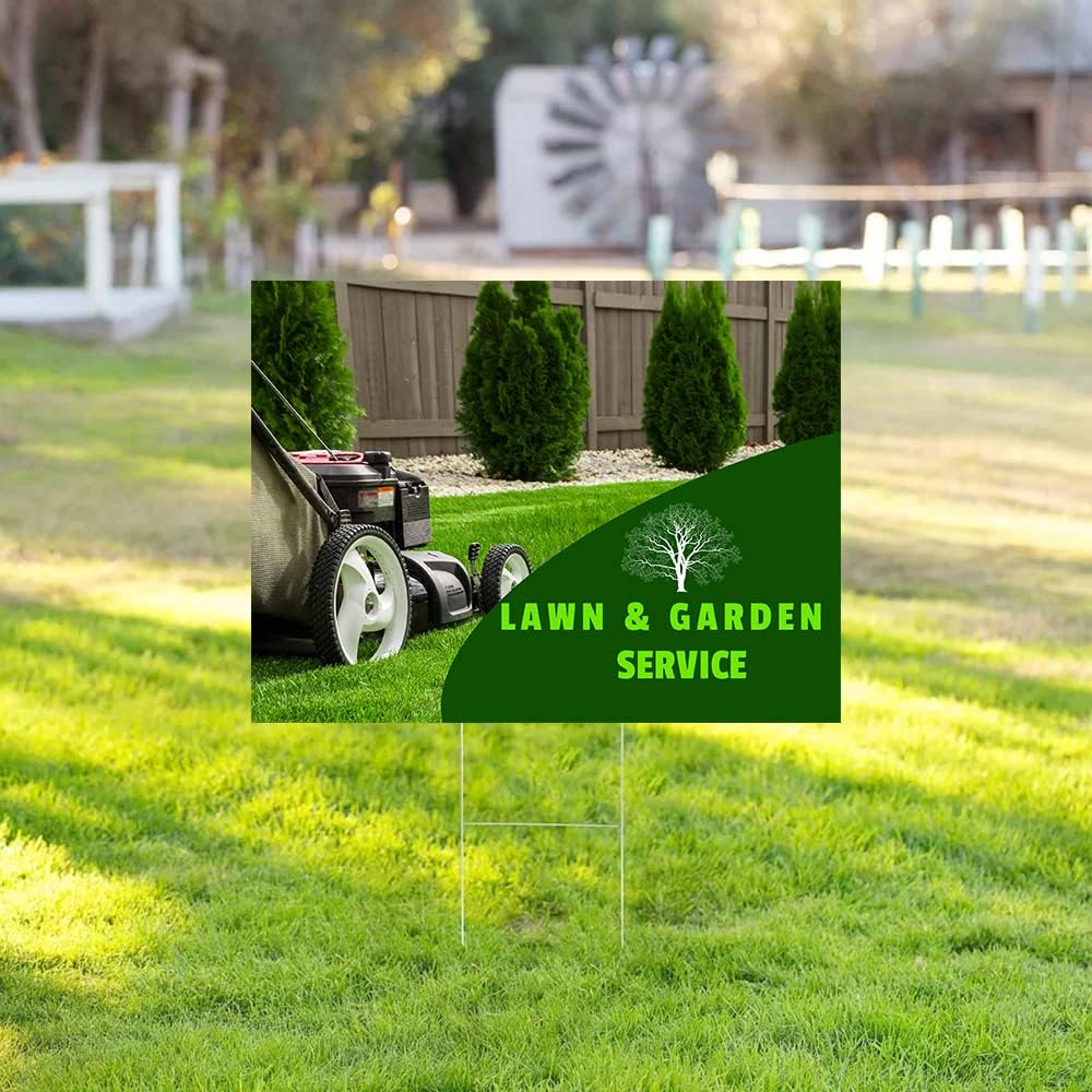Custom Yard Sign Printing 4mm Coroplast Double Sided graduation yard sign, political yard sign Real Estate Rigid Signs, Party Decorations, Garden Sign with Step Stake (18x24 Pack of 10)