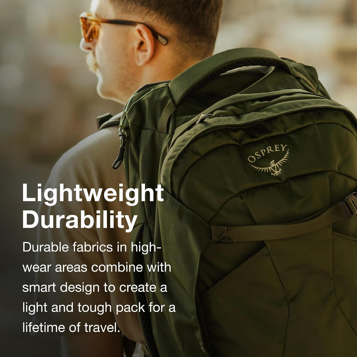 Osprey Farpoint 70L Men's Travel Backpack, Tunnel Vision Grey