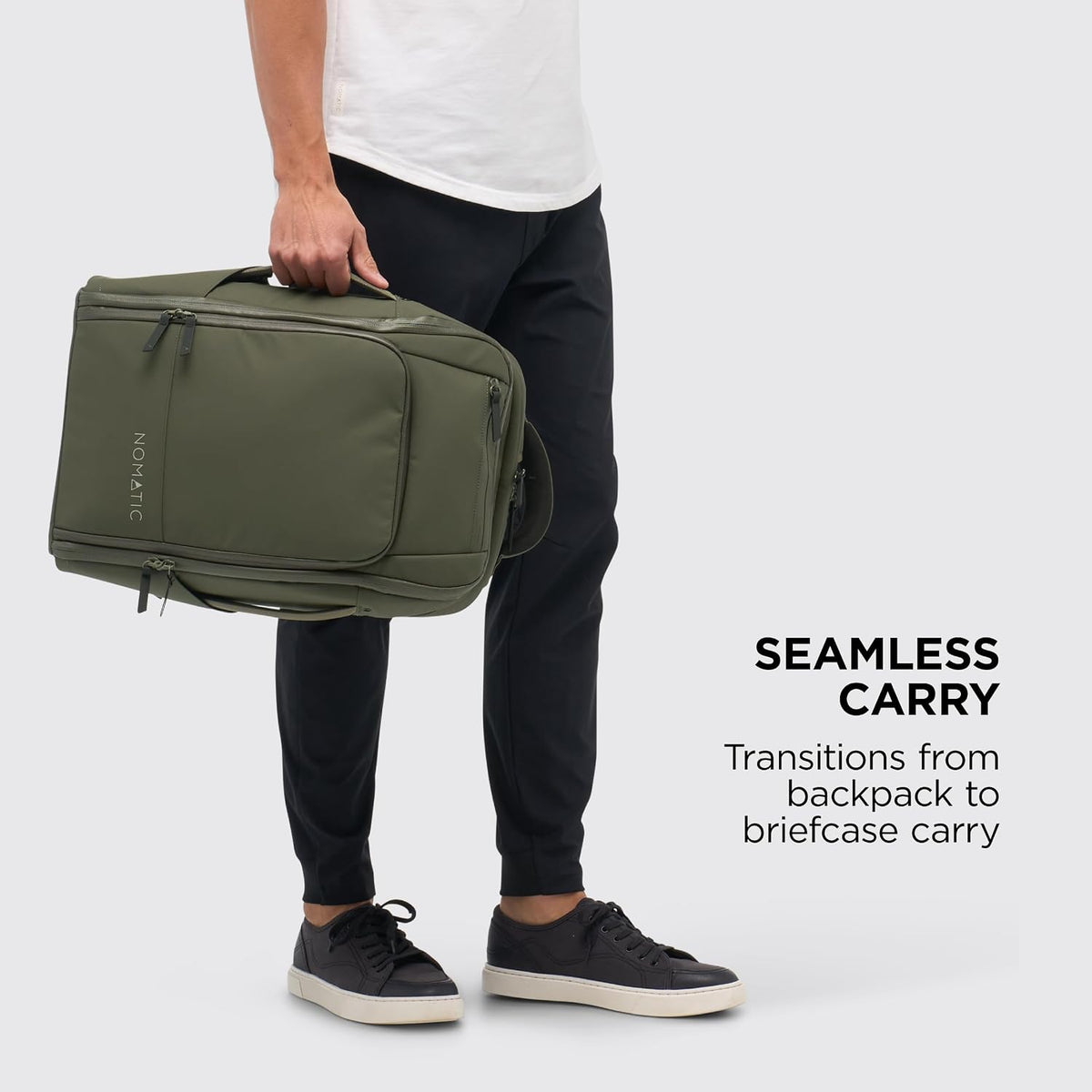 NOMATIC 20L Travel Pack - Mens Travel Backpack - Expandable to 30L - Water Resistant Daypack - TSA-Ready - Lightweight Business Traveling Backpack for Men - 16' Laptop Compartment