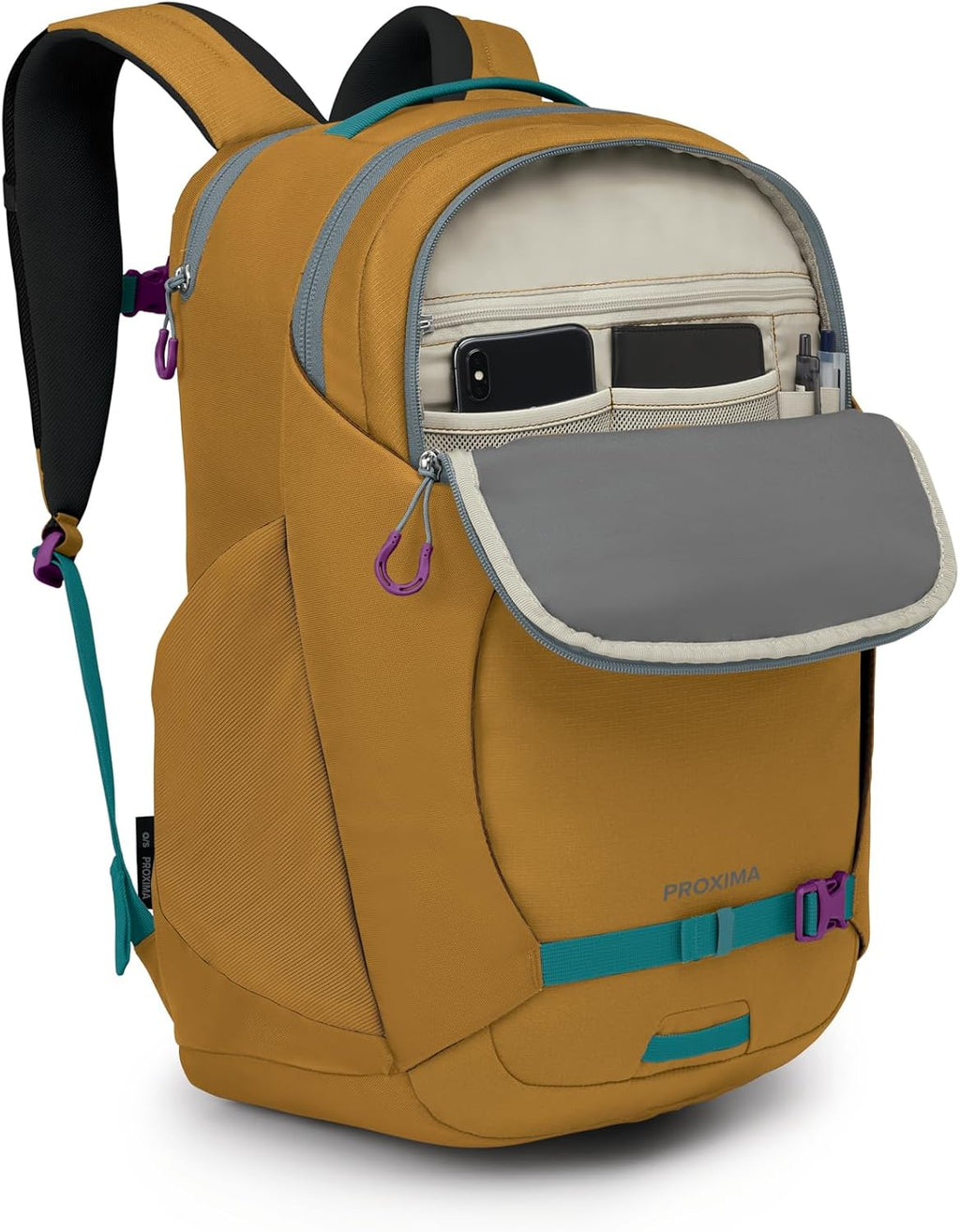 Osprey Proxima 30L Campus Laptop Backpack - Everyday Bag with Tech Storage, Bottle Pockets & Comfortable Carry, Barley Brown