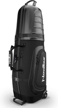 Golf Travel Bag for Airlines: Hard Case Top, Waterproof Zippers, 1680D Oxford Fabric, Built-in TSA Lock, Oversized Tank Wheels, Lightweight – Maximum Club Protection