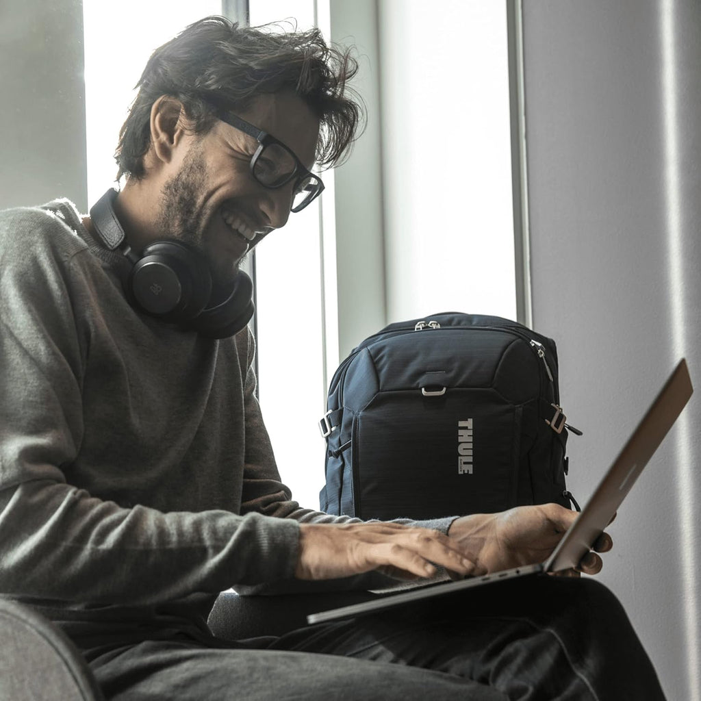 Thule Construct Backpack - School, Work & Travel - Padded Laptop Sleeve - Internal Organizational Quick Access Front Pocket