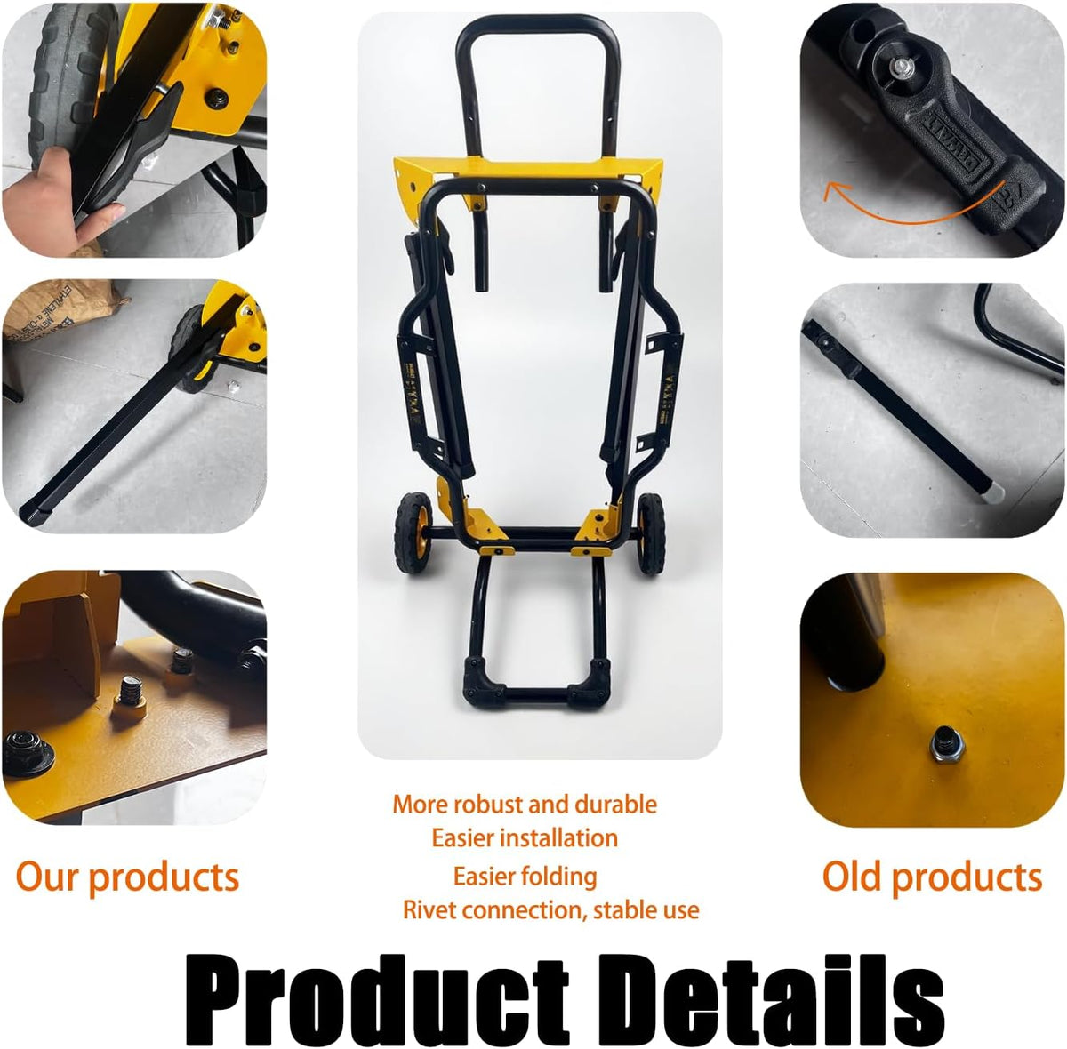Miter saw and Rolling Table Saw Stand Compatible with DEWALT's Table Saw modle:DWE7490X、DWE7491RS、DWE7499GD、D7480、DW745 , and Others. Replace oem no.DWE74911-XJ