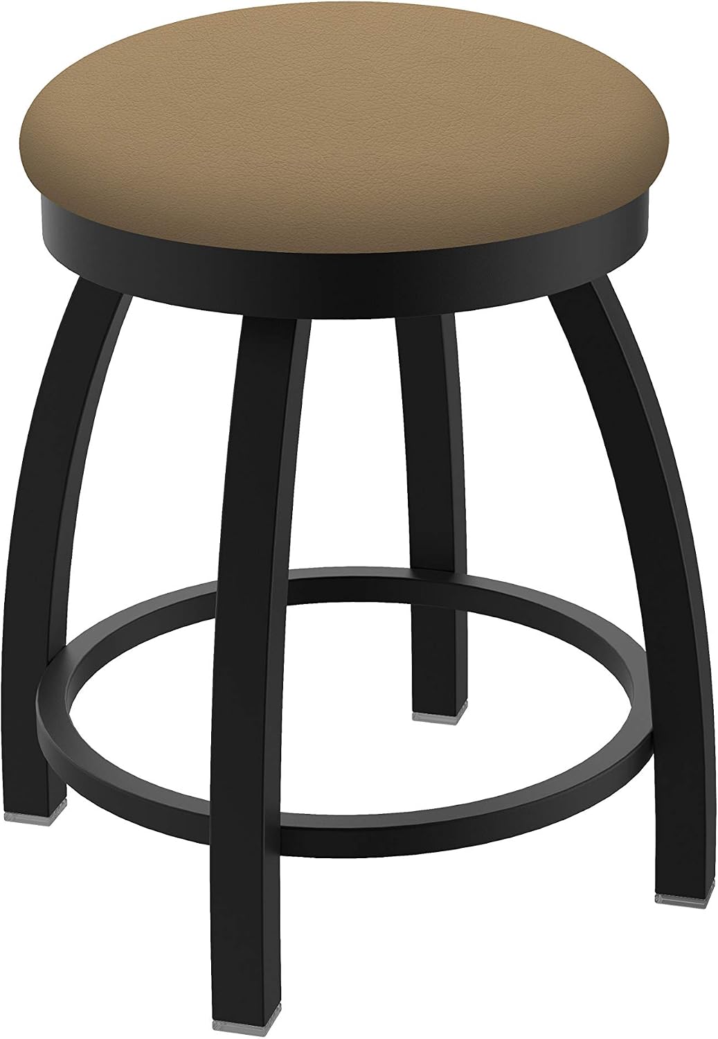 HBS 802 Misha 18' Swivel Vanity Stool with Black Wrinkle Finish and Canter Sand Seat