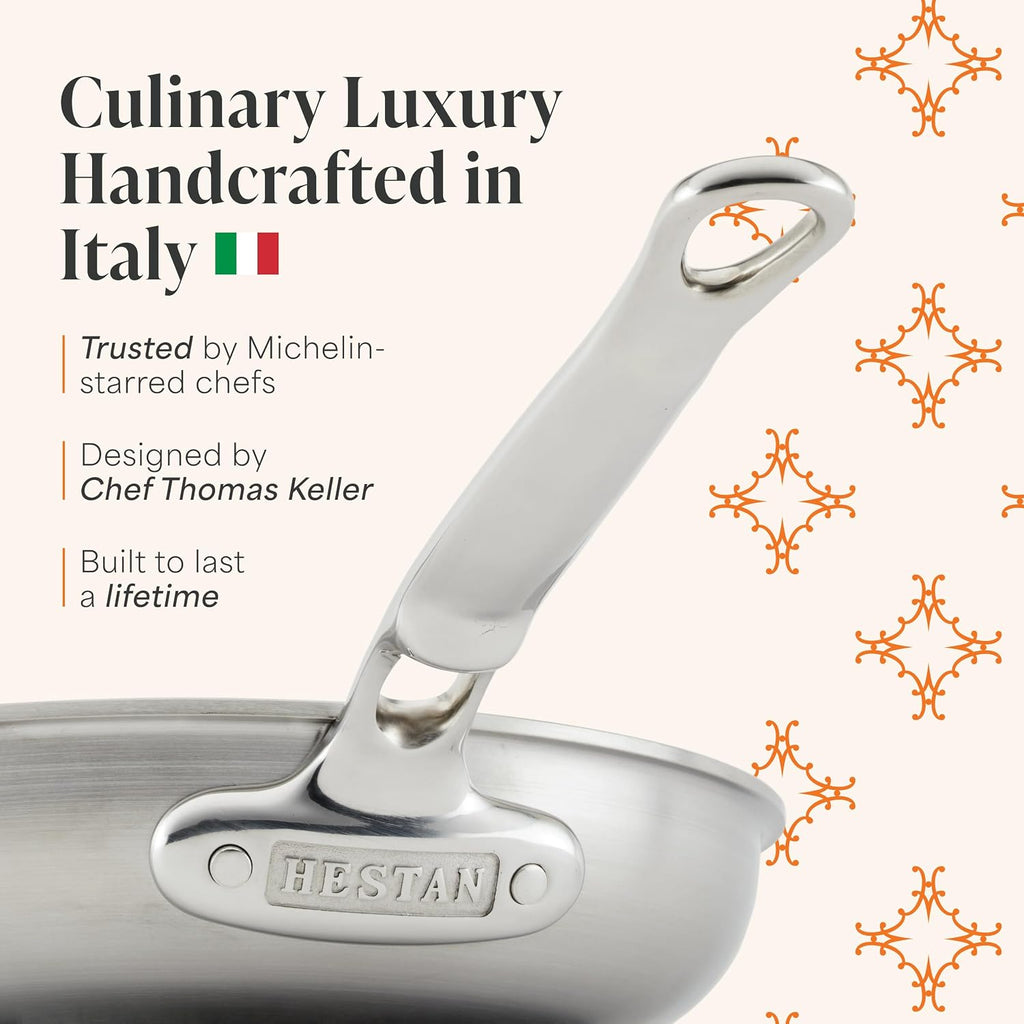Thomas Keller Insignia by Hestan - Stainless Steel 6 Quart Rondeau, Induction Cooktop Compatible