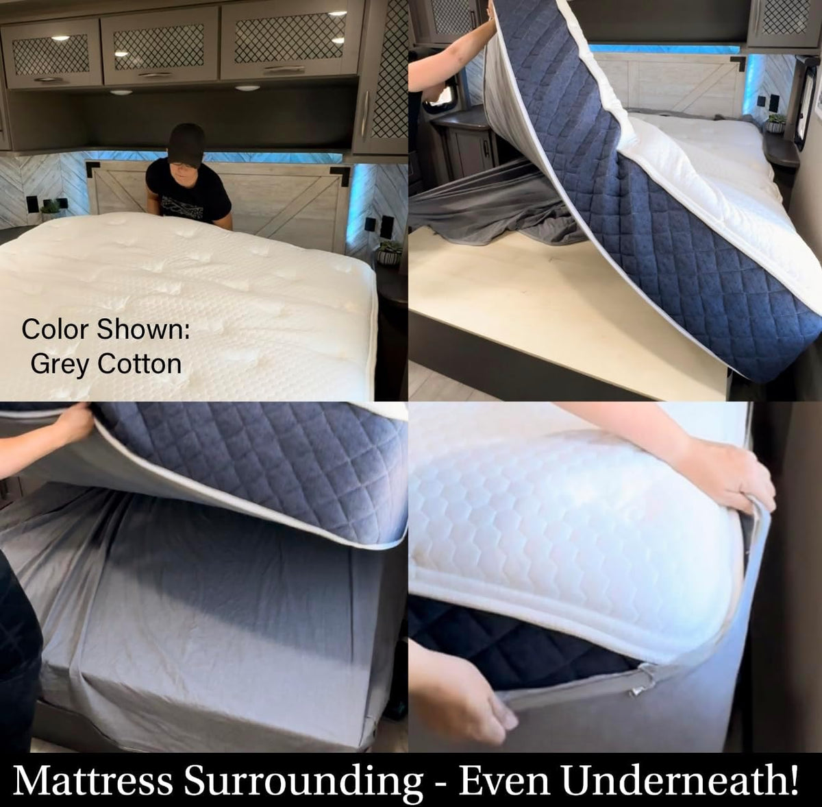 Eazy Sheetz®: Fitted Sheets That Won't Pop Off | Zipper Sheets, Stay-On Sheets, Fitted Zipper Sheets, Zip On Sheet Design (Coffee) Crisp Cotton - Queen Short 60X74X12 (11-13 inch Depth) SHQ12C