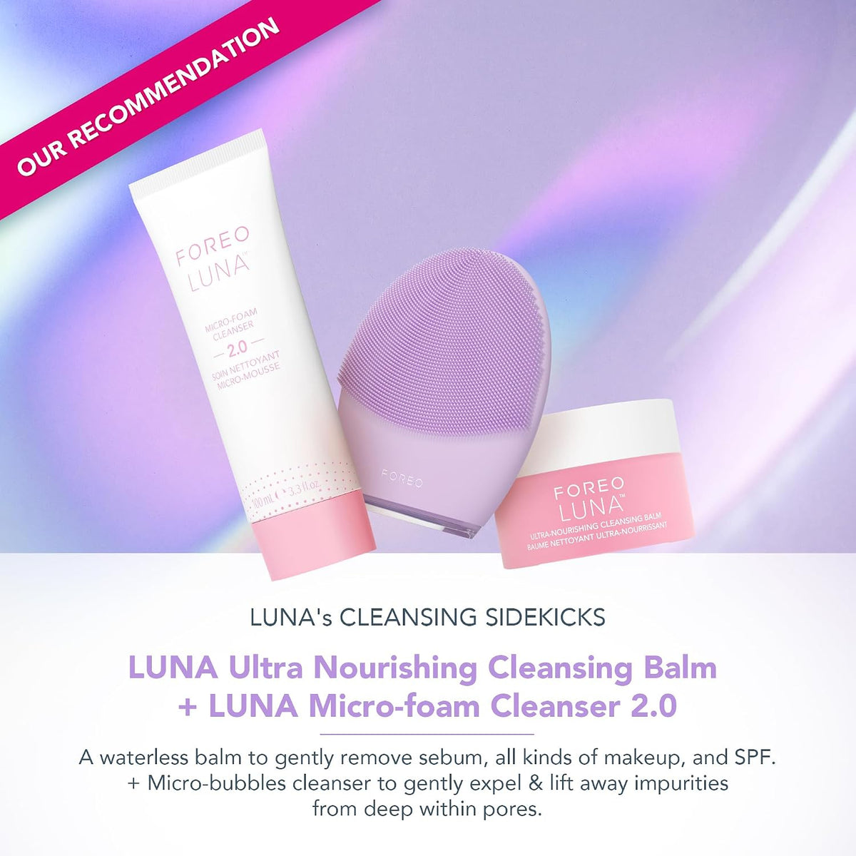 FOREO LUNA 4 Face Cleansing Brush - Firming Face Massager - Anti Aging Care - Enhances Absorption - Simple Skin Care Tools - Sensitive Skin