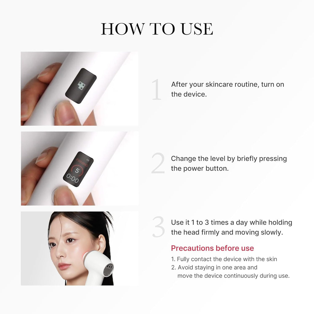 Medicube Age-R Ultra Tune 40.68 | High-tech 2 in 1 skin care tool - Skin elasticity, Line care, Radiance, Korean facial tools