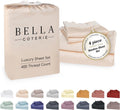 Bella Coterie Luxury Bamboo Viscose King Size Sheet Set | 100% Organically Grown | Ultra Soft | Cooling for Hot Sleepers | 18' Deep Pocket [Champagne]