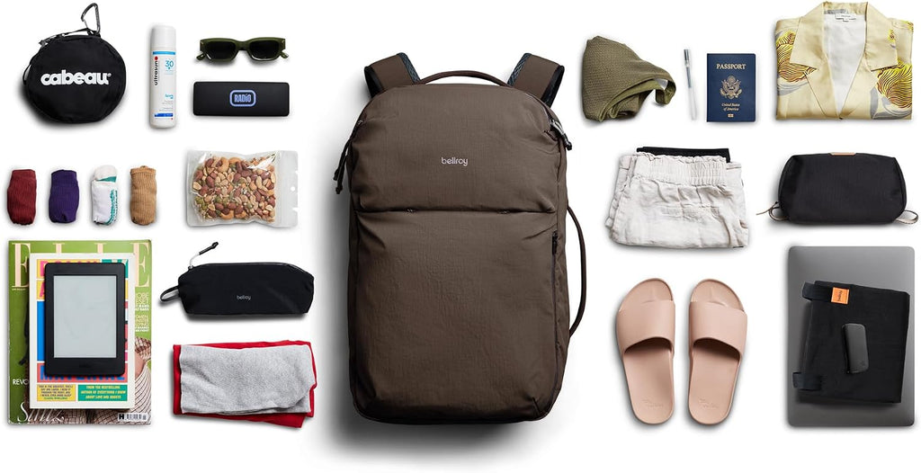 Bellroy Lite Travel Pack 30L (carry-on backpack, travel backpack for international travelers, with laptop pocket, interior packing cells and tuck-away shoulder straps) - RiverRock