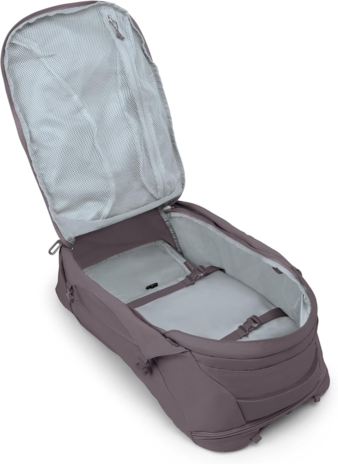 Osprey Fairview 40L Women's Travel Backpack - Carry On Bag with Laptop Sleeve and Toiletry Pocket, Graphite Purple