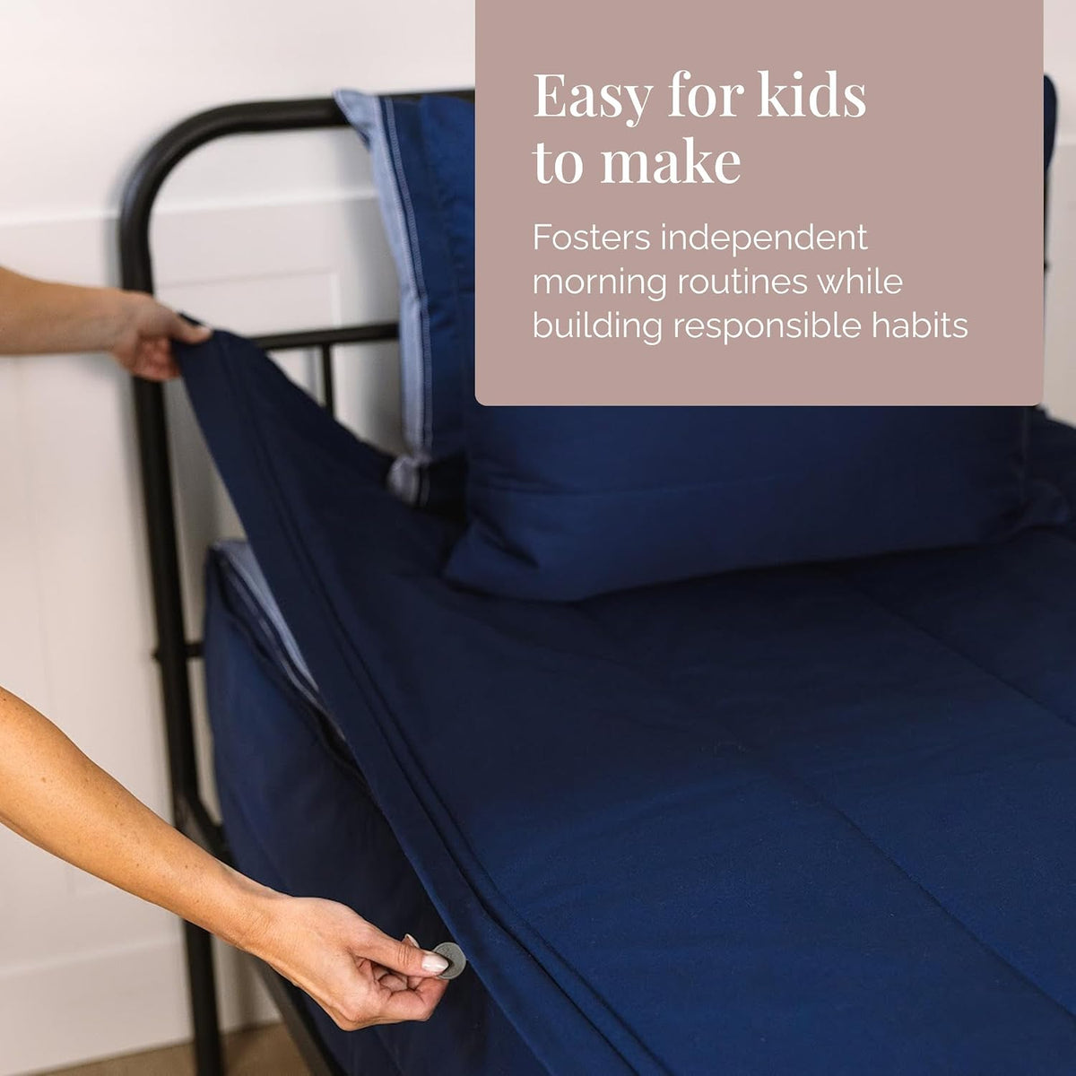 Beddy's All in One Bed in a Bag Zipper Bedding Set, Bottom Sheet, Cuddle Blanket, Comforter, Pillowcase(s) & Sham(s), Minky Interior Sheets with Comforter, Zip Bedding for Dorms, Bunks, Kids & Adults