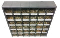 M&M Fasteners 2,510 Piece Grade 8 Fine Thread Nut Bolt & Washer Assortment with Metal Bolt Bin