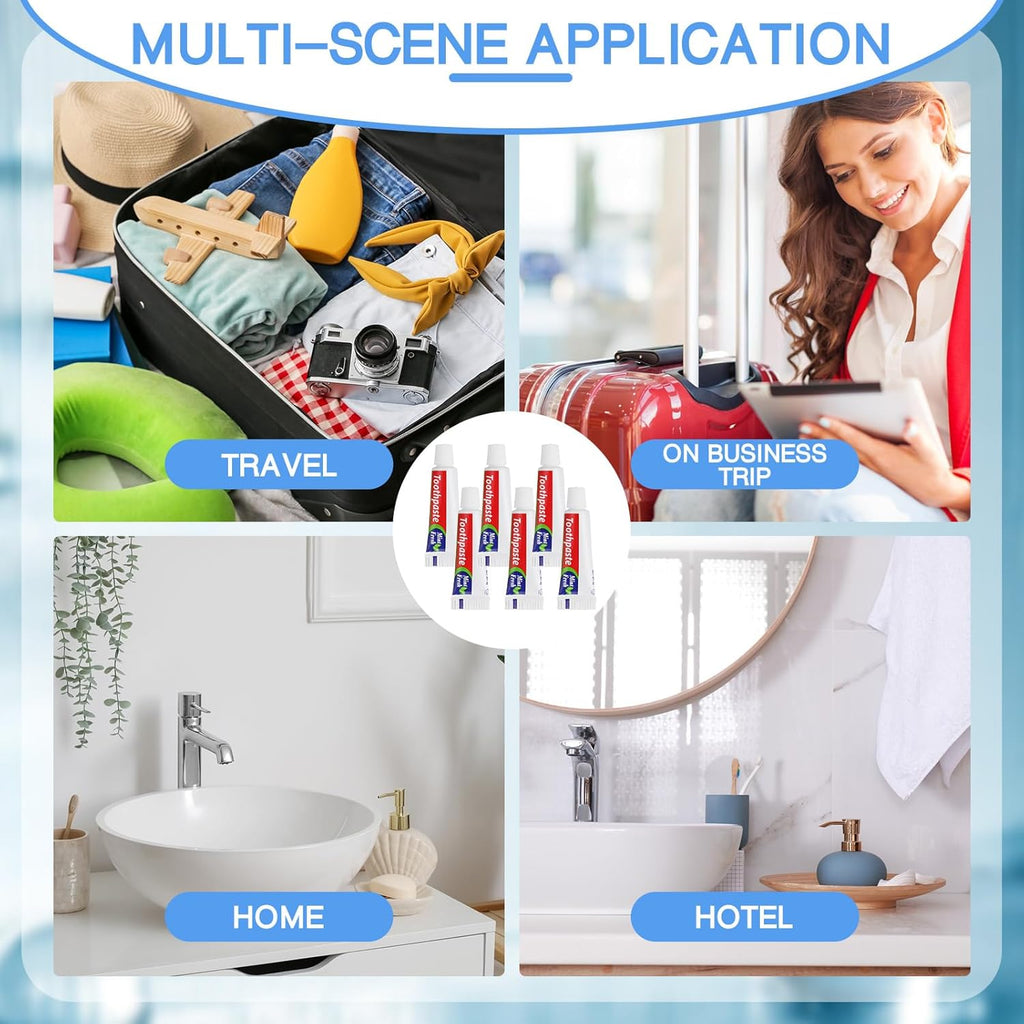2500 Pcs Mini Toothpaste Bulk Regular Clean Mint Toothpaste for Bad Breath, Helps Freshens Breath, Whitens Teeth Travel Size 0.18oz for Home Hotel Office School Camping