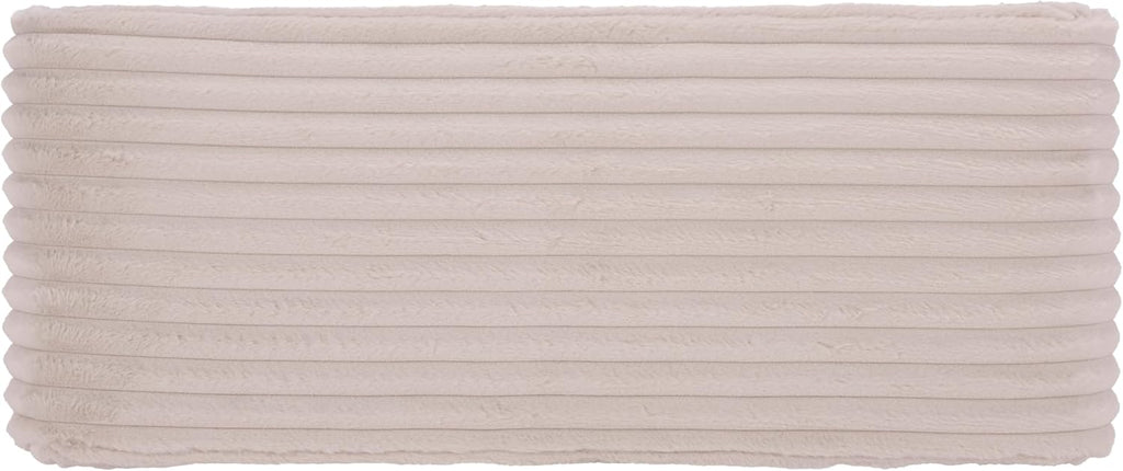 SAFAVIEH Home Collection - Arihana Curved Waterfall Bench, Beige Upholstered Seating (BCH6405A)