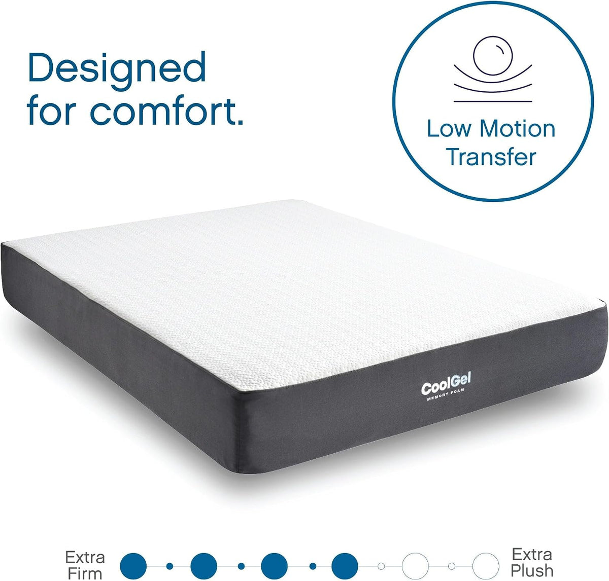 Classic Brands Cool Gel Chill Memory Foam 14-Inch Mattress with 2 BONUS Pillows |CertiPUR-US Certified |Bed-in-a-Box, Queen
