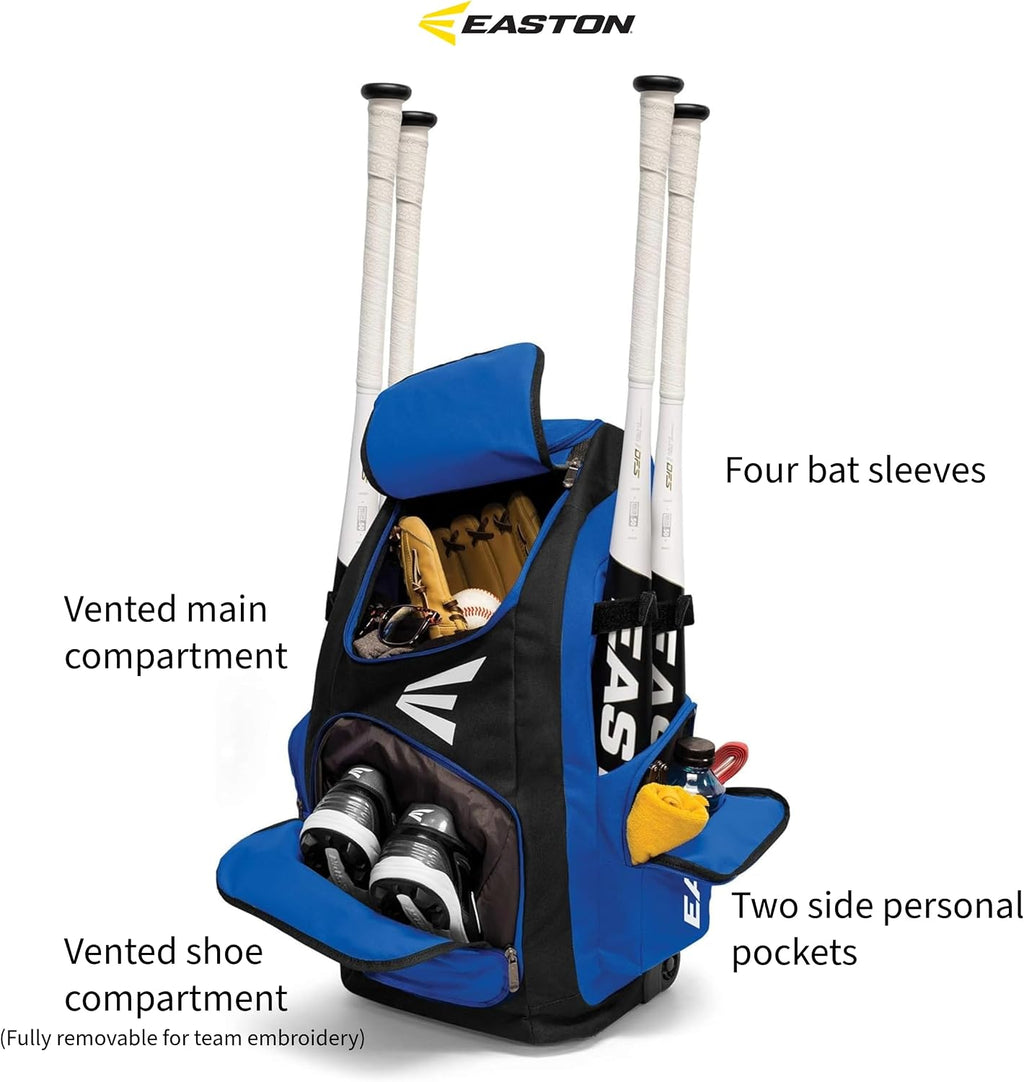 Easton | TRAVELER STAND-UP Wheeled Equipment Bag | Baseball & Softball | Multiple Colors