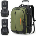 Fanwoli Rolling Vacuum Backpack Travel with One-Button Compression, 55L Expandable, Water Resistant Carry-On Suitcase Luggage, Ideal for Outdoor/Family/Trips