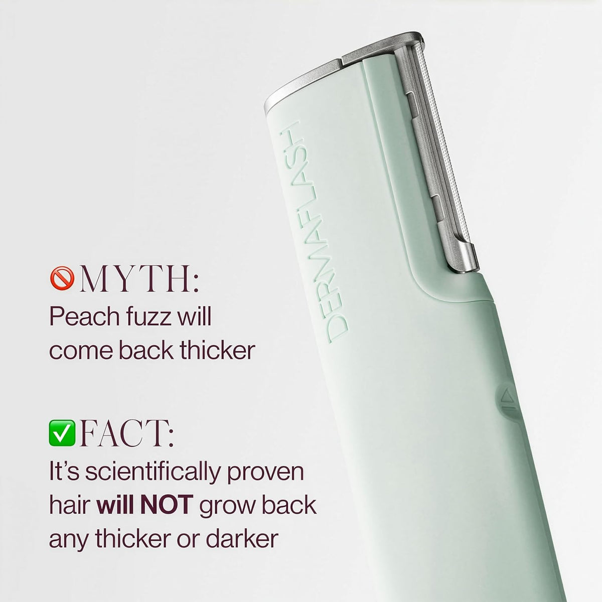 DERMAFLASH LUXE+ Sonic Dermaplaning Tool for Face Peach Fuzz Removal, Anti-Aging and Exfoliation