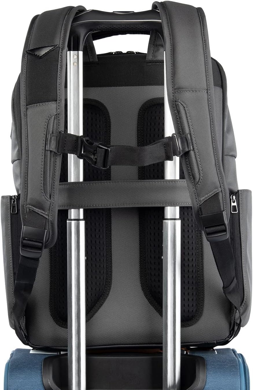 Travelpro Crew Executive Choice 3 Large Backpack Fits Up to 15.6 Laptops and Tablets, USB a and C Ports, Men and Women, Titanium Grey