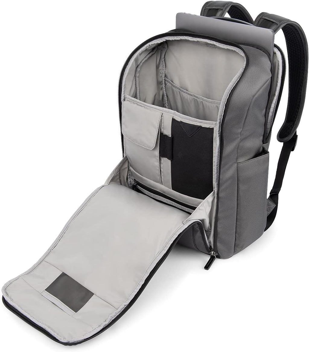 Travelpro Crew Executive Choice 3 Slim Backpack fits up to 15.6 Laptops and Tablets, Men and Women, Water-Resistant, Titanium Grey