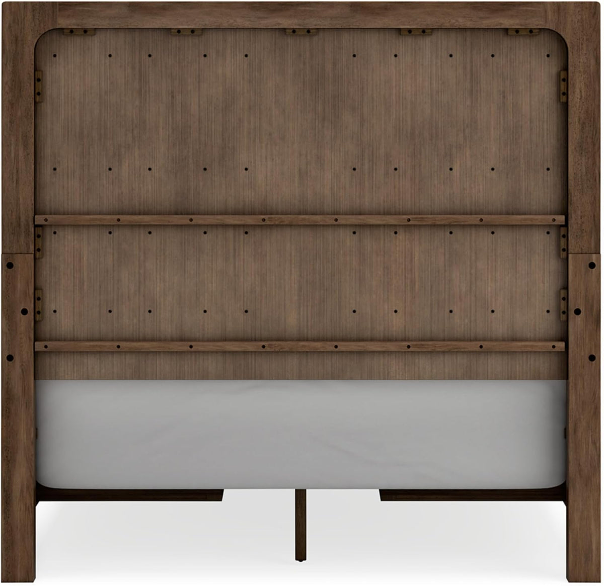 Signature Design by Ashley Cabalynn Modern 4-Drawer Queen Platform Bed with Storage, Foundation or Box Spring Not Needed, Light Brown