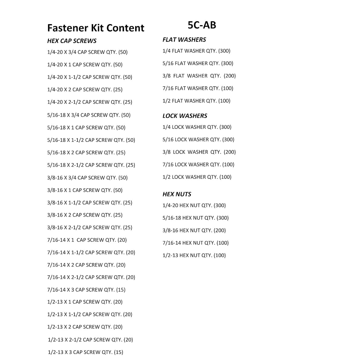 M&M Fasteners 3,765-Piece Grade 5 Coarse Thread Hex Bolt & Nut Assortment Kit with Steel Bin