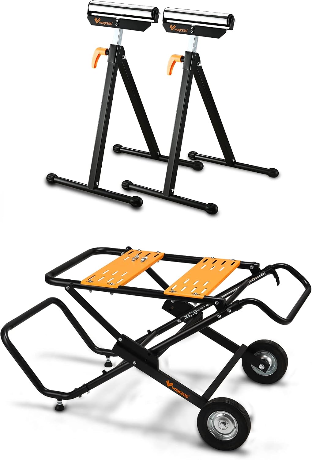WORKESS Roller Support Stand Portable Table Saw Stand