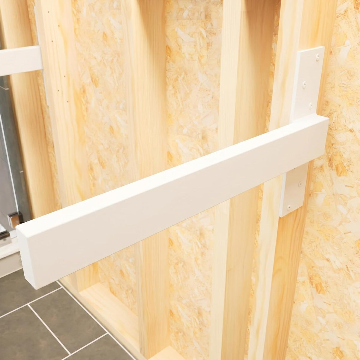 Original Free Floating Vanity Bracket® (Vertical 22 Inch - White)