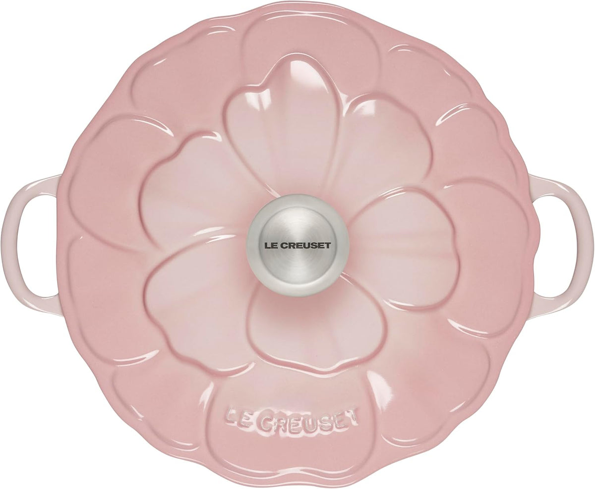 Le Creuset Signature Enameled Cast Iron Petal Braiser, 2.25qt., Shell Pink