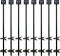 3/4' x 30' Mobile Home Double Disk Earth Auger Anchor, Heavy Duty Steel - RV, Camping, Tents, Trampolines, Deer Stands (8 Pack)