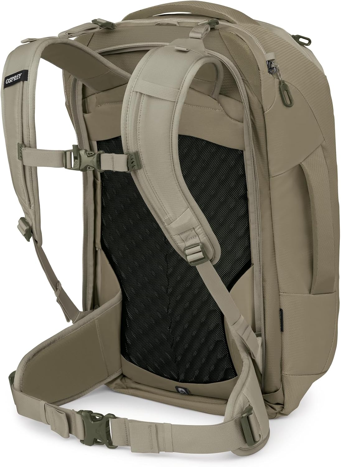 Osprey Farpoint 40L Men's Travel Backpack - Carry On Bag with Laptop Sleeve and Toiletry Pocket, Sawdust