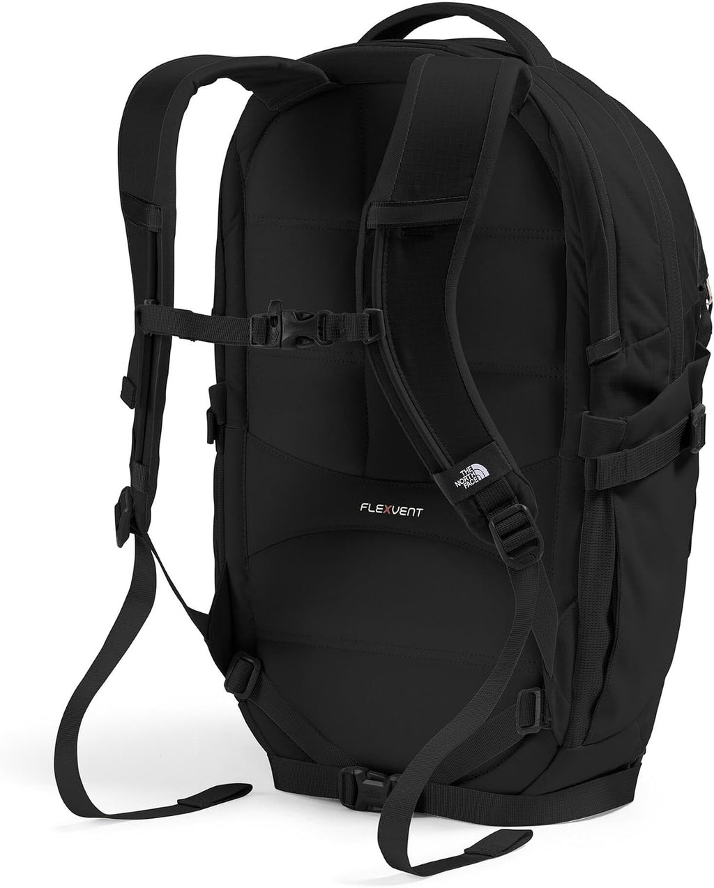 The North Face Women's Recon Everyday Laptop Backpack - Commuter Travel Bag, 18' Laptop Sleeve, Water-Repellent, TNF Black/TNF Black-NPF, One Size