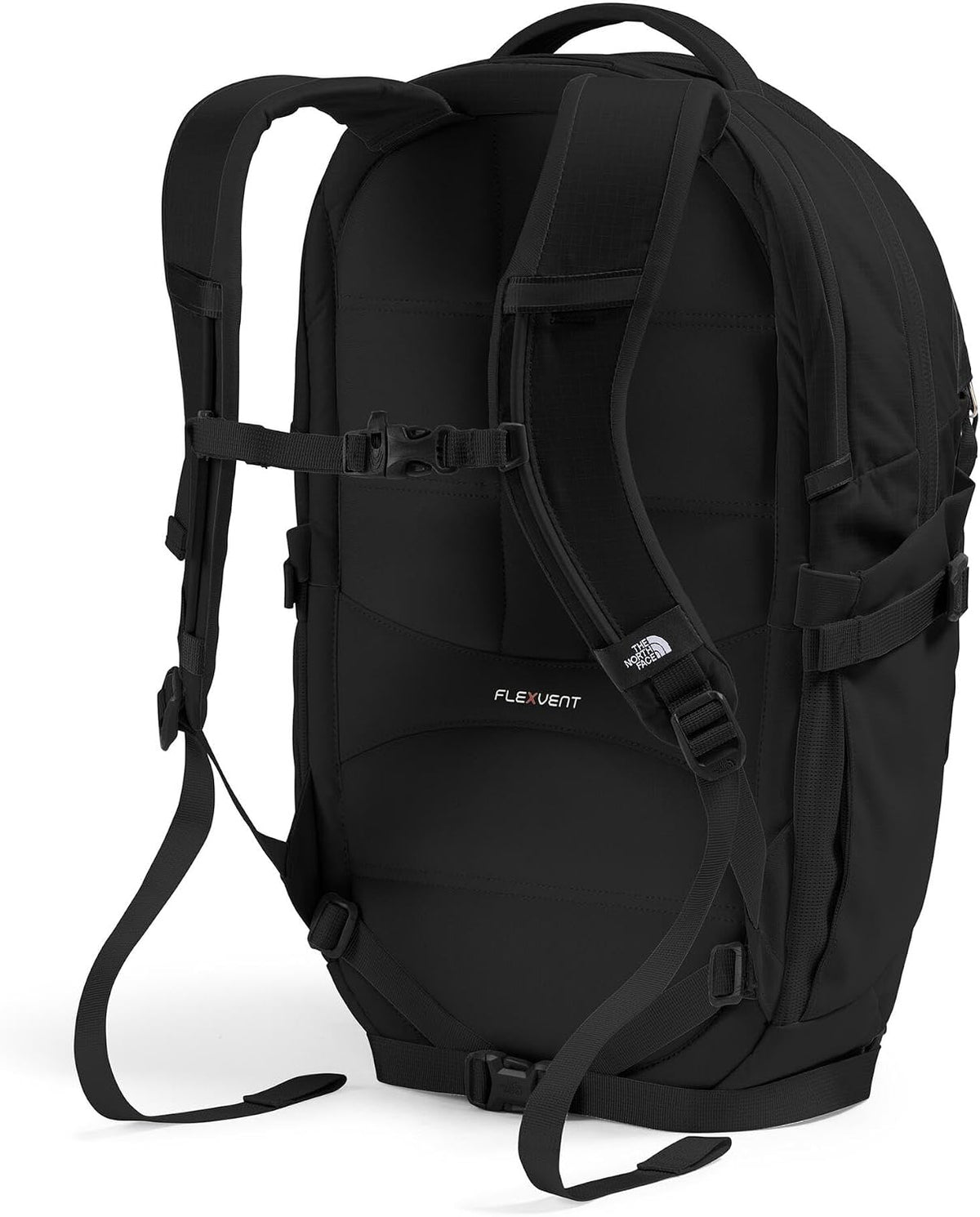 The North Face Women's Recon Everyday Laptop Backpack - Commuter Travel Bag, 18' Laptop Sleeve, Water-Repellent, TNF Black/TNF Black-NPF, One Size
