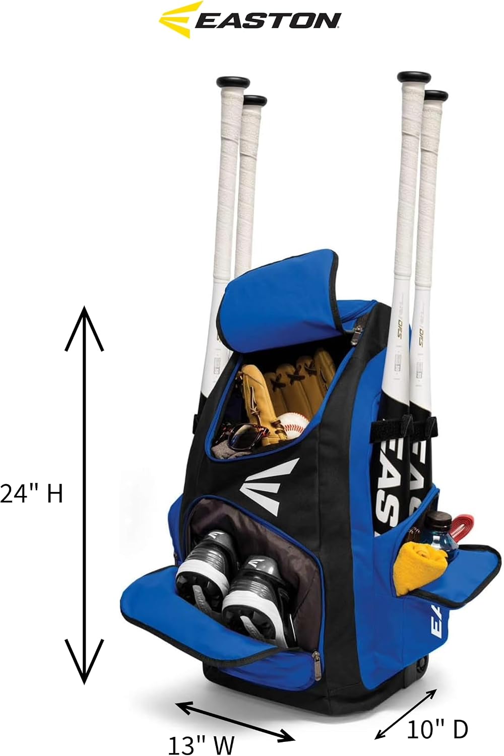 Easton | TRAVELER STAND-UP Wheeled Equipment Bag | Baseball & Softball | Multiple Colors