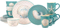 Certified International Ocean View 16 Piece Dinnerware Set, Serice for 4
