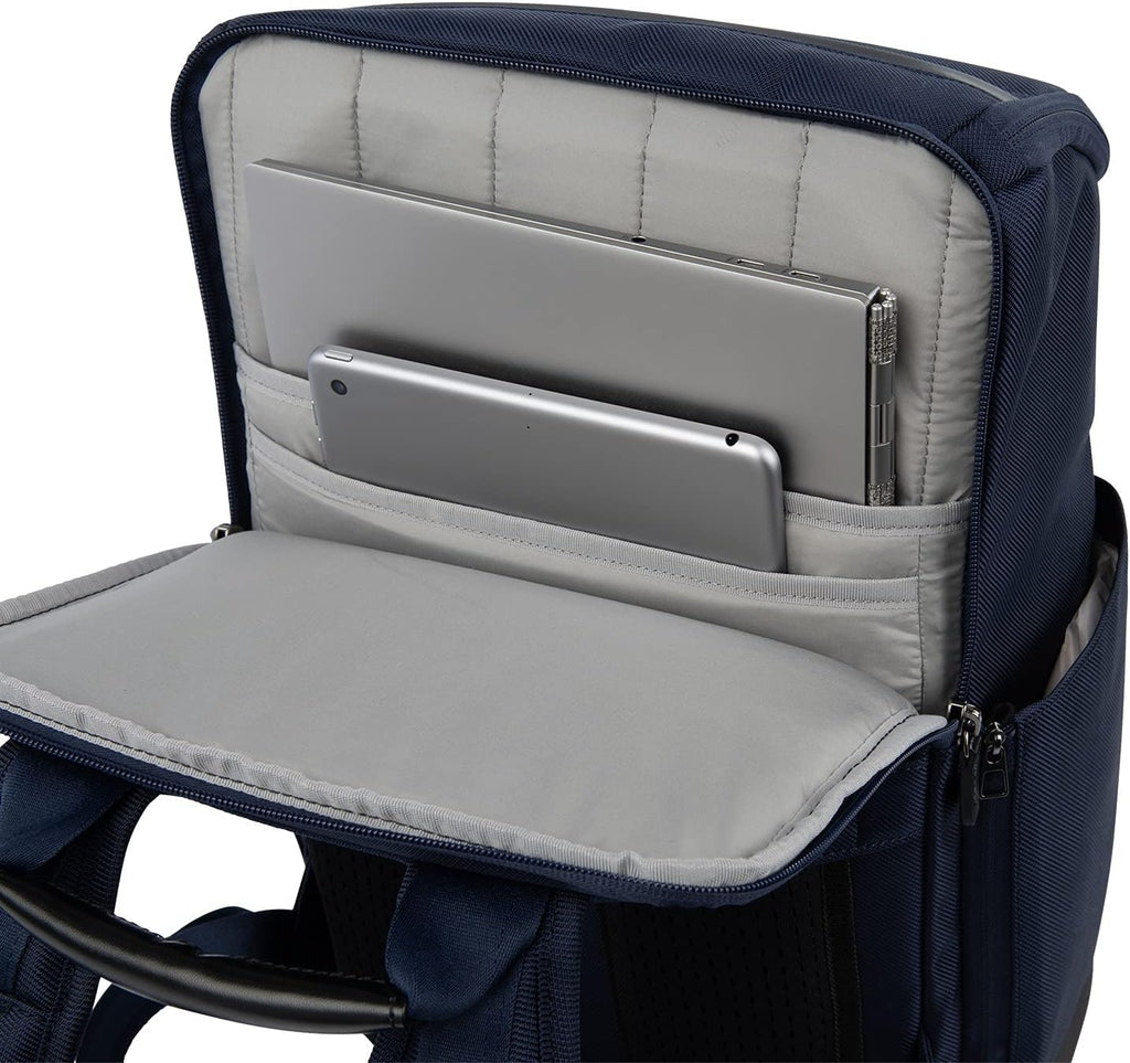 Travelpro Crew Executive Choice 3 Medium Top Load Backpack fits up to 15.6 Laptops and Tablets, USB A and C Ports, Men and Women, Patriot Blue