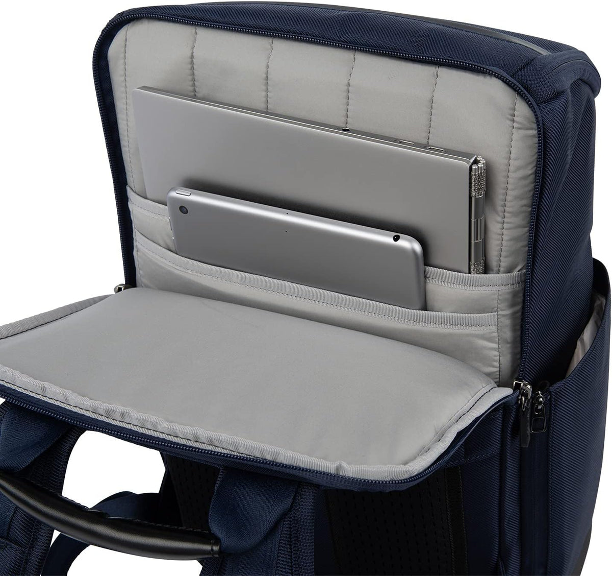 Travelpro Crew Executive Choice 3 Medium Top Load Backpack fits up to 15.6 Laptops and Tablets, USB A and C Ports, Men and Women, Patriot Blue