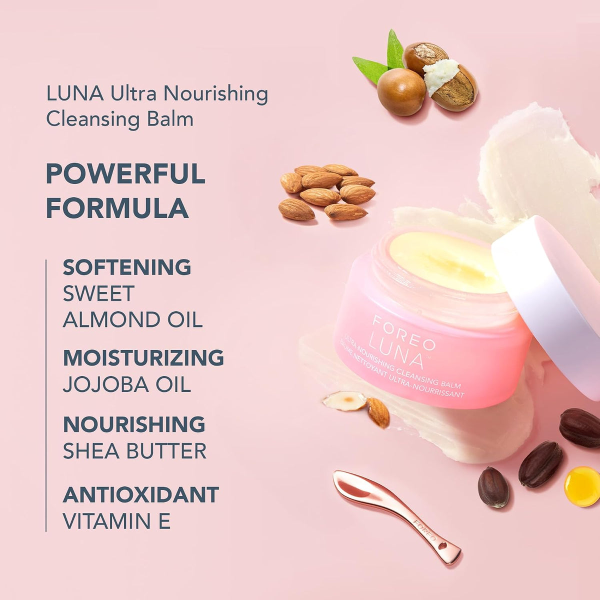 FOREO Luna 4 Bundle - Facial Cleansing Brush + Luna Micro-Foam Face Cleanser 2.0, 3.4 oz + Luna Ultra Nourishing Cleansing Balm, 0.5 oz - Firming Face Massager - Balanced Skin