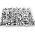 Nuts and Bolts 1403/736pcs Hex Socket Cap Head Screw Bolt Nut Set M2 M4 M5 M6 Stainless Steel Hexagonal Allen Bolts Assortment Kit for Furniture(736pcs Set)