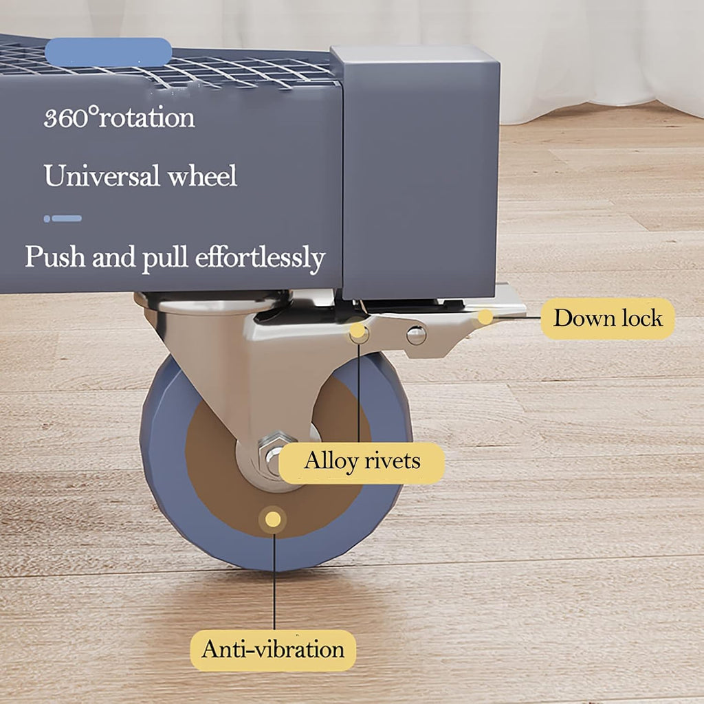 Adjustable Washing Machine Stand, Portable Mini Fridge Riser with 4 Wheels, Washer Pedestal, Washer and Dryer Base, Multi-Functional Movable Universal Base Stand, 45-66cm
