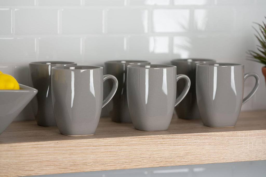 10 Strawberry Street Nova Square 40 pc Dinnerware Set, Gray