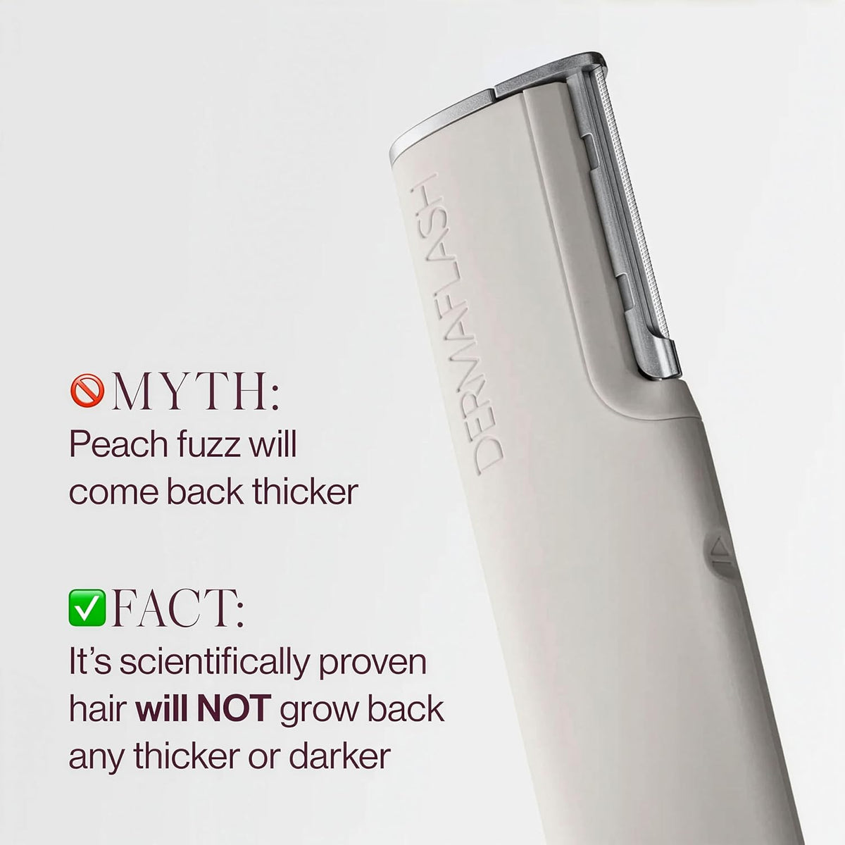 DERMAFLASH LUXE+ Sonic Dermaplaning Tool for Face Peach Fuzz Removal, Anti-Aging and Exfoliation