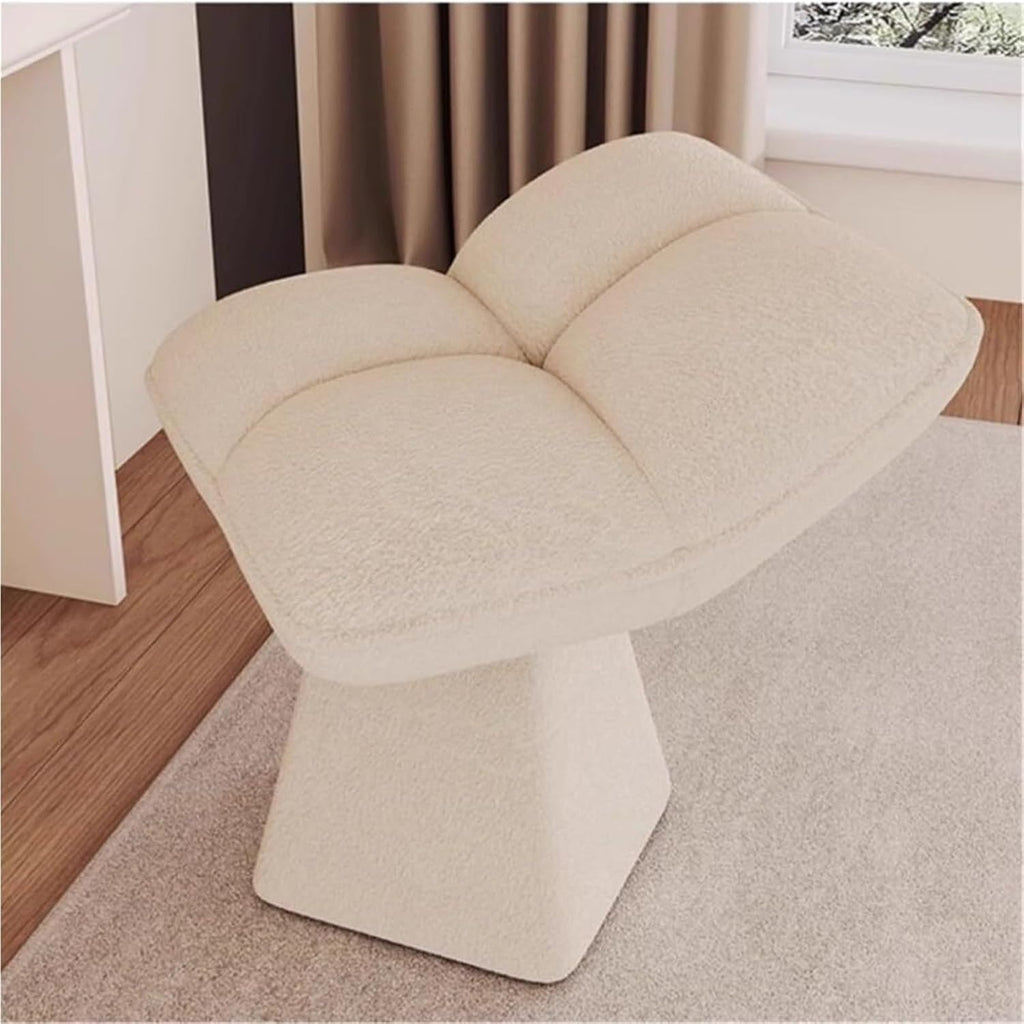 Upholstered Vanity Stool Accent Chair Makeup Chair Vanity Bench Ottoman Stools for Makeup Room Living Room,Living Room