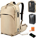 Zurligi Vacuum Seal Travel Backpack with Removable Hip Belt & Vacuum Bag with Pump, Compression Travel Backpack with Vacuum System Expandable 40-60L Carry-On Backpack for Travel Business